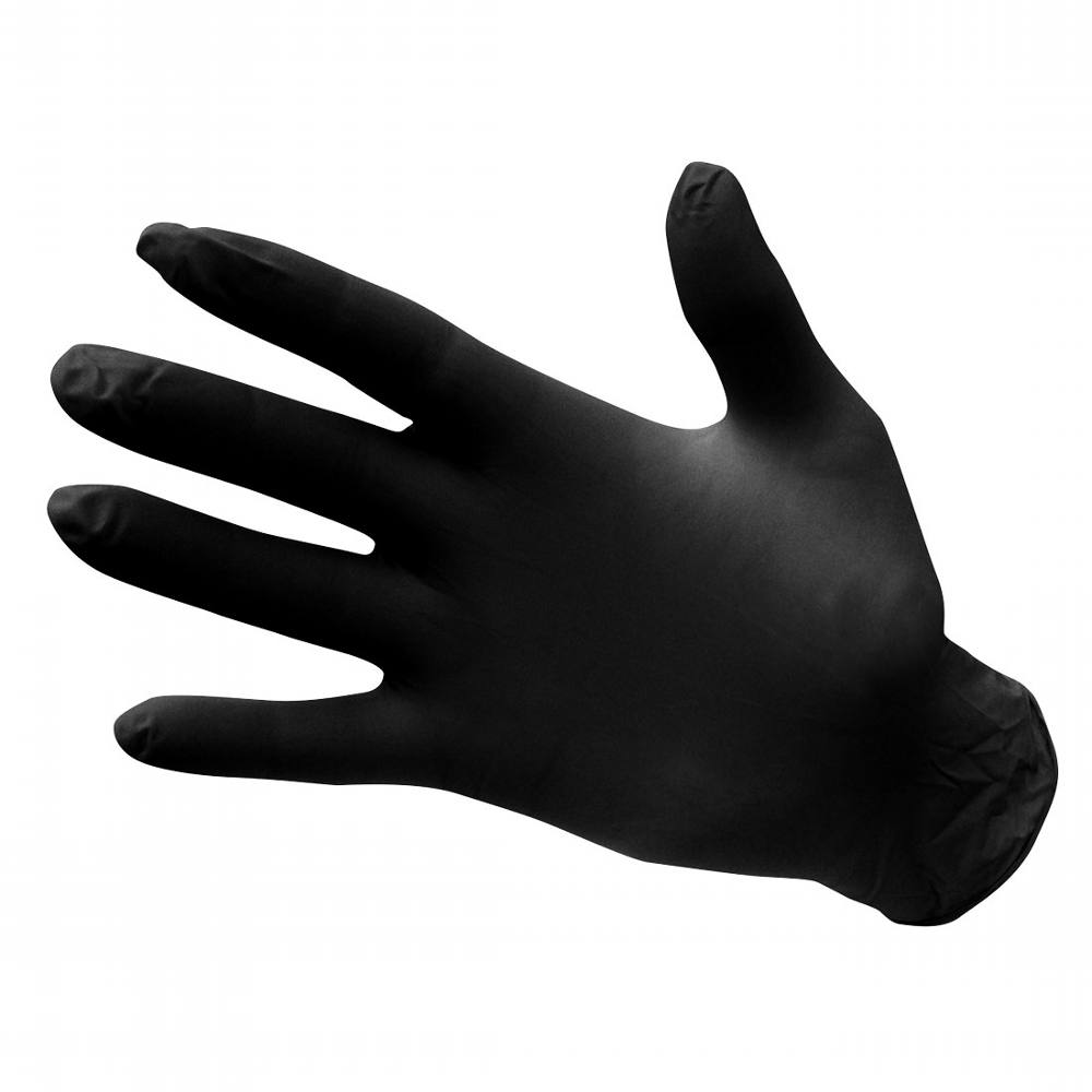 Gloves Disposable Black Nitrile 