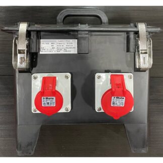 Black RCD Box 1/16A 4Pin Socket, 1/32A 4Pin Socket