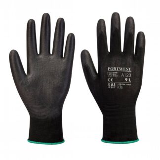 Gloves PU Palm Dipped Black XL (Portwest)