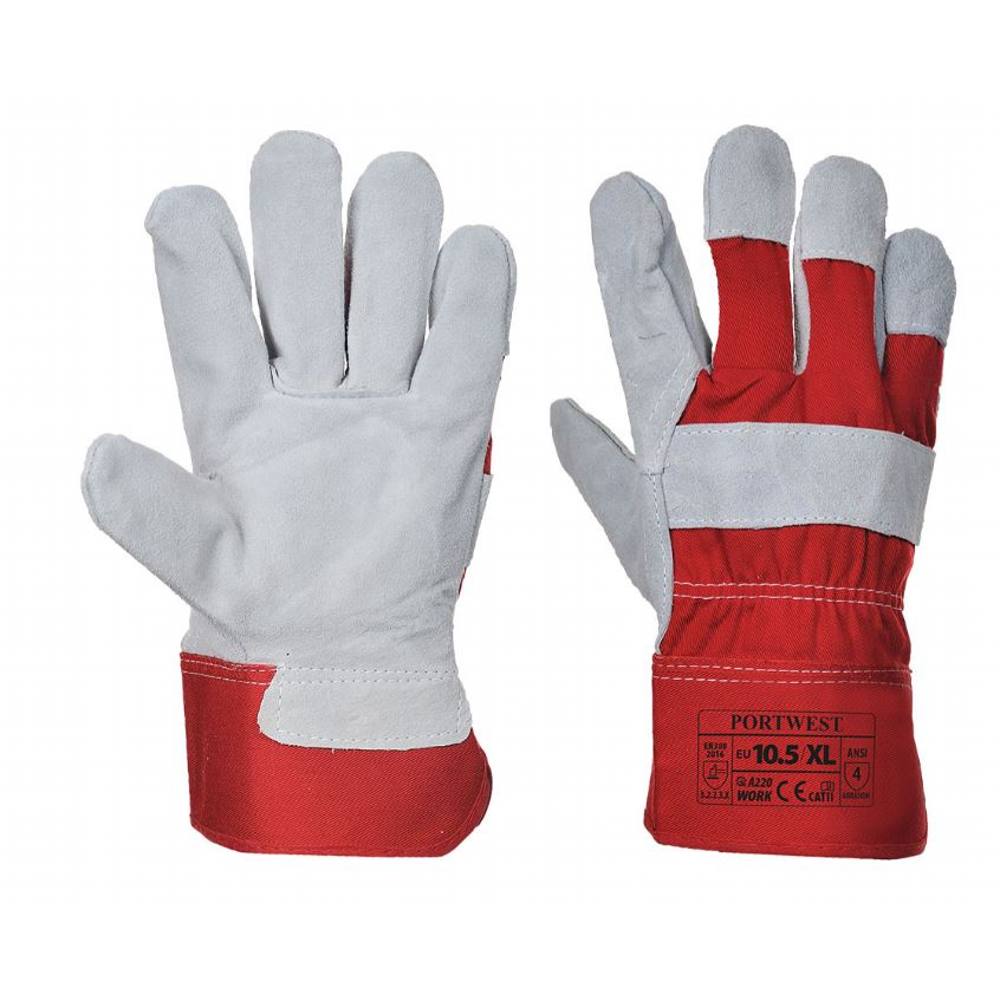 Gloves Premium Red Riggers (White/Red)