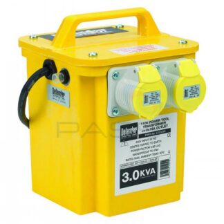 Transformer 3 KVA 230-110V 2x 110V 16A Outlet