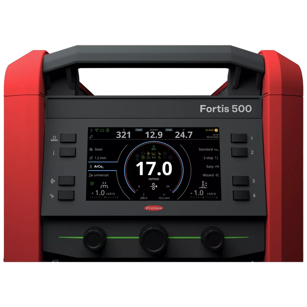 The Fronius Fortis display and controls