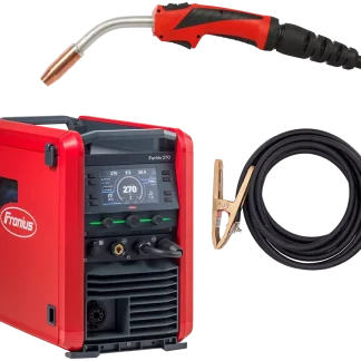 Fronius Fortis 270 C Pulse G ready-to-weld package with MTG 250i torch and earth cable